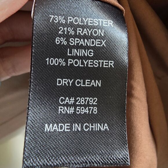 NWT Rachel Zoe Camel Sleeveless Blazer Vest M - Picture 7 of 8